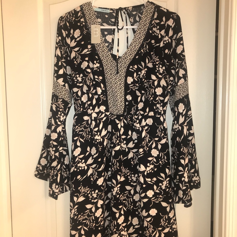XS Bell Sleeve Dress from Maurices